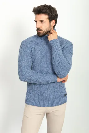 MCR MEN'S TURTLENECK SWEATER- INDIGO