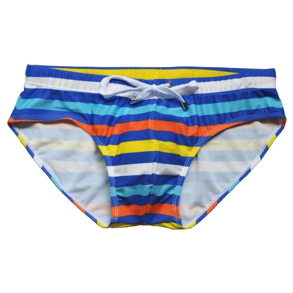 Men Striped Swimwear With Rope Brand Man Swimming Trunks Beach Short Surfing Lashing sexy man triangular Hot sell summer