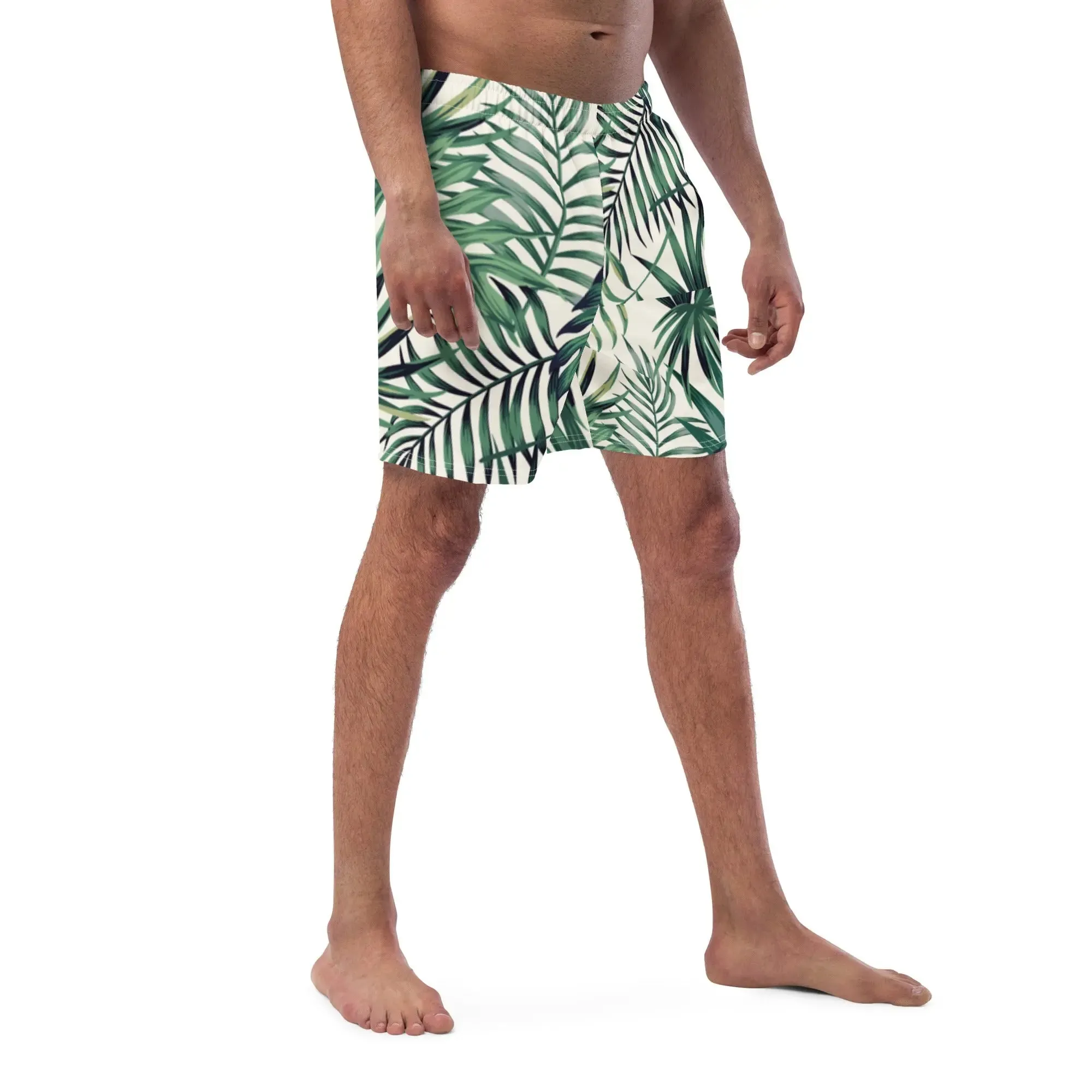 Men Swimming Shorts Design | Leaves Prints Swimsuit