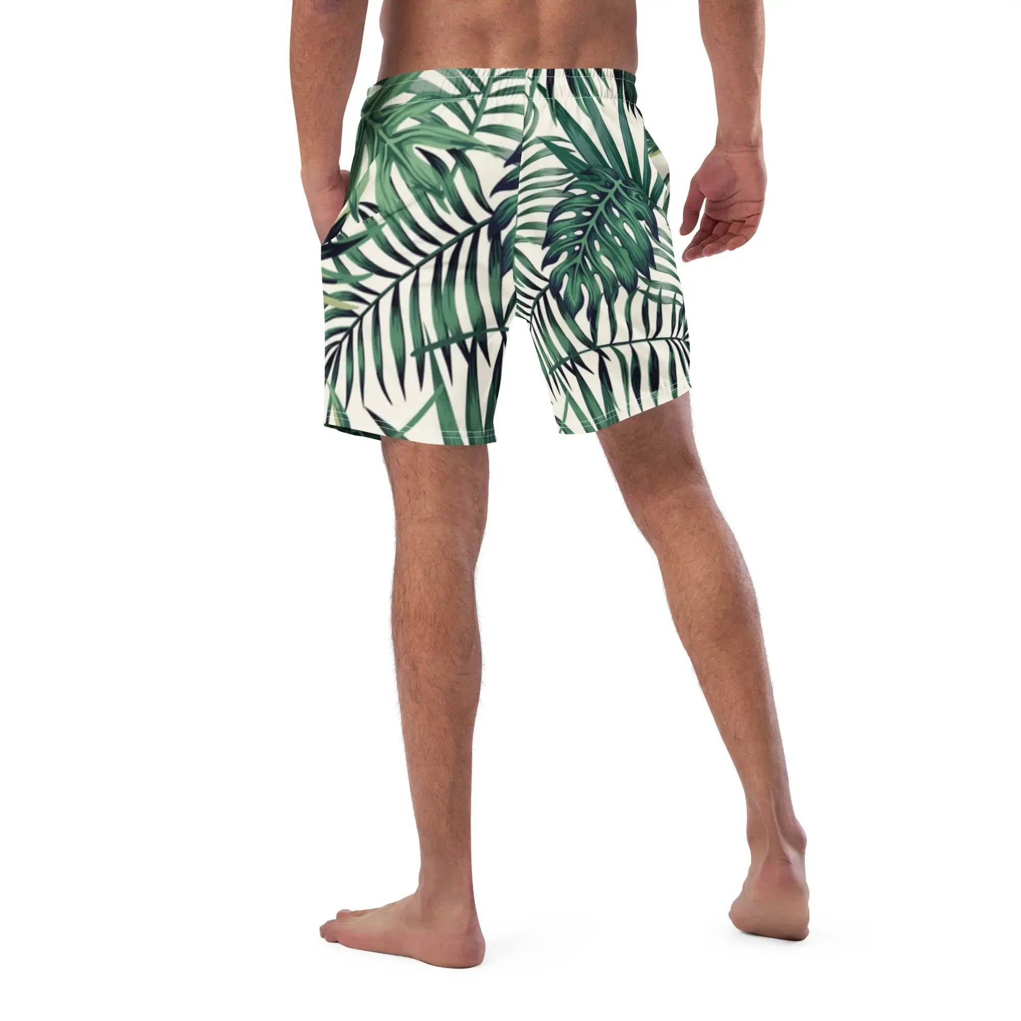 Men Swimming Shorts Design | Leaves Prints Swimsuit