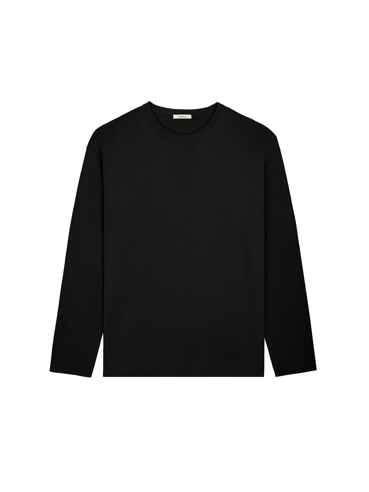Mens Regenerative Merino Wool Sweater—black