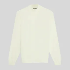 Merino Mock Neck Sweater - Ivory