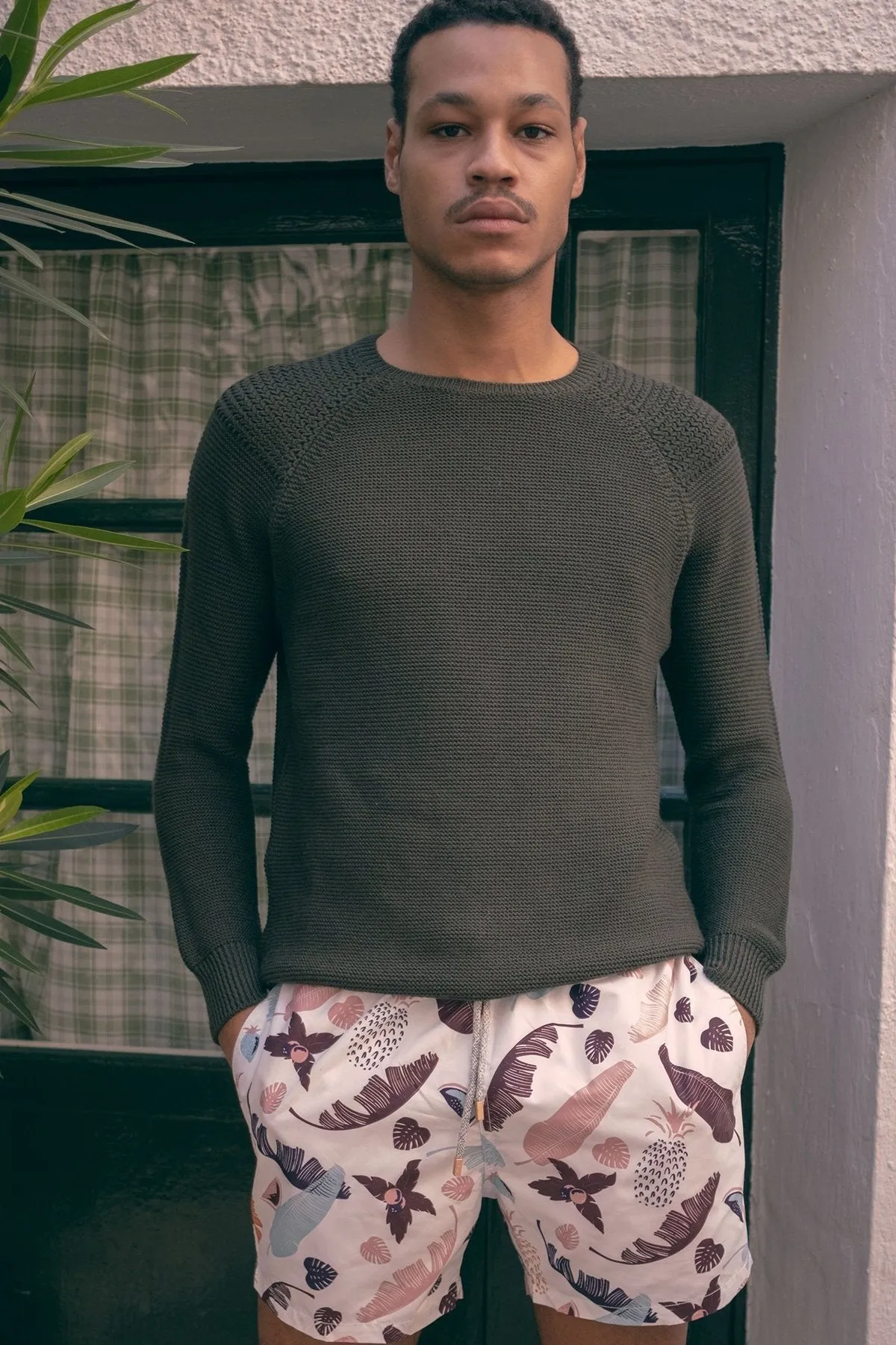 Merino Wool Sweater Olive