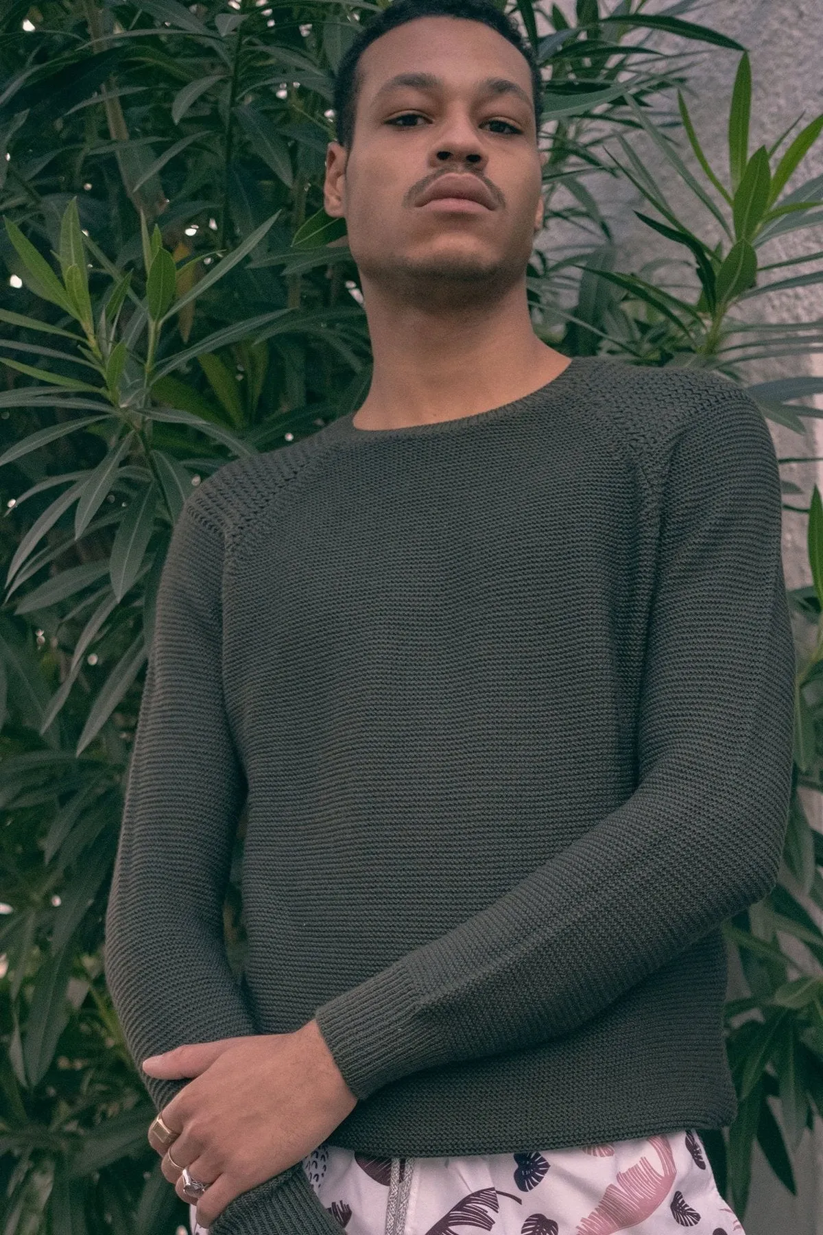 Merino Wool Sweater Olive