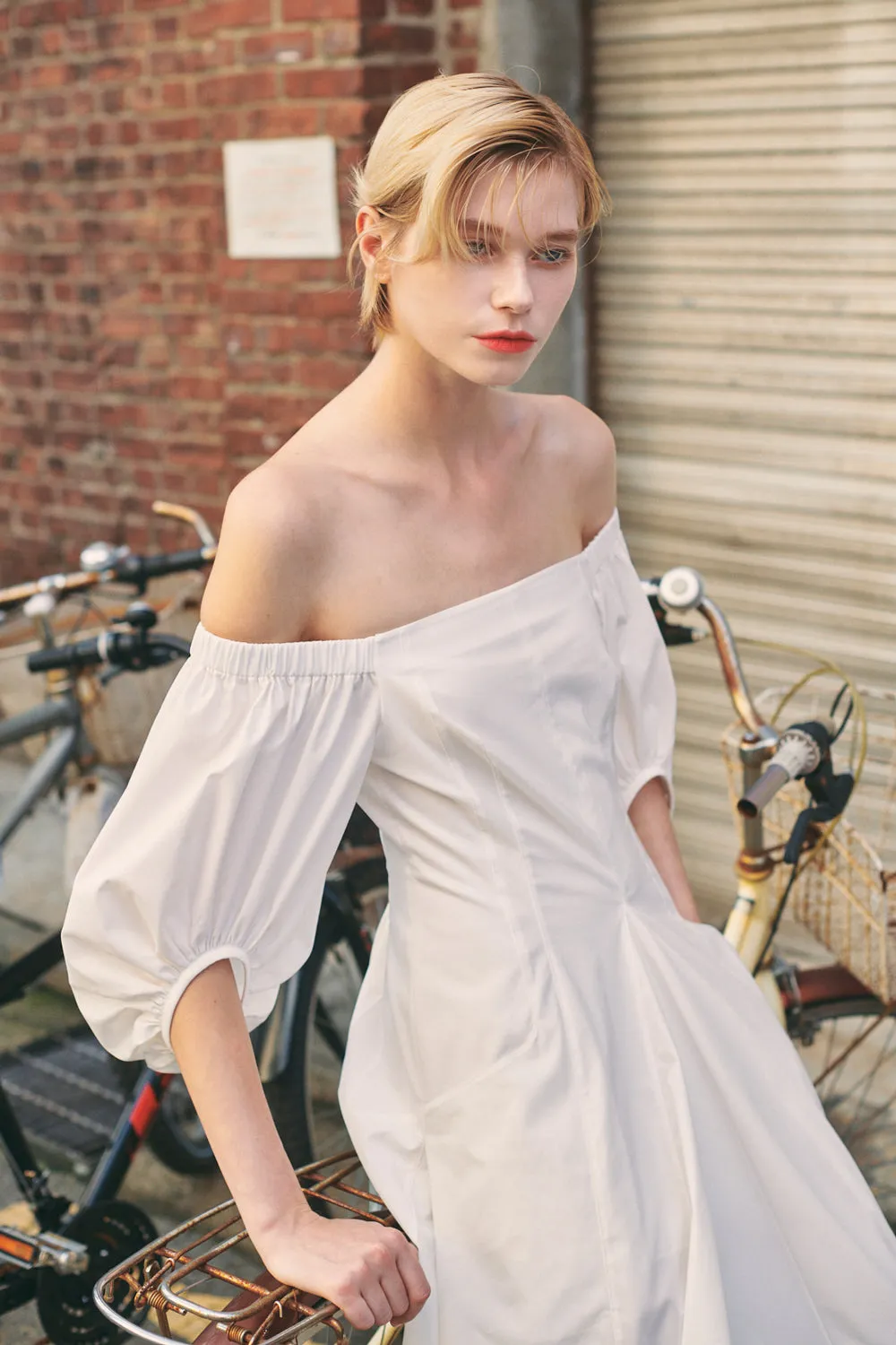 NEUL OFF SHOULDER DRESS