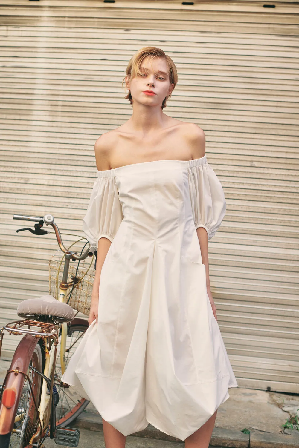 NEUL OFF SHOULDER DRESS