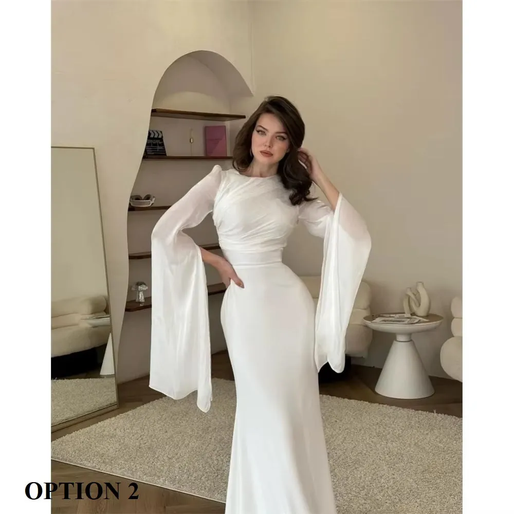 New Elegant Charming Mermaid Cap Sleeves O-Neck Floor Length Formal Occasion Prom Party Dress CODE: KAR3634