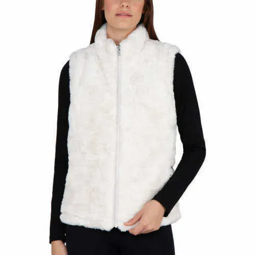 Nicole Miller Ladies Reversible Faux Fur/Nylon Vest,