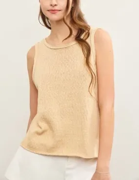 Oatmilk Knit Sweater Top