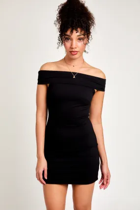 Off Shoulder Knit Dress