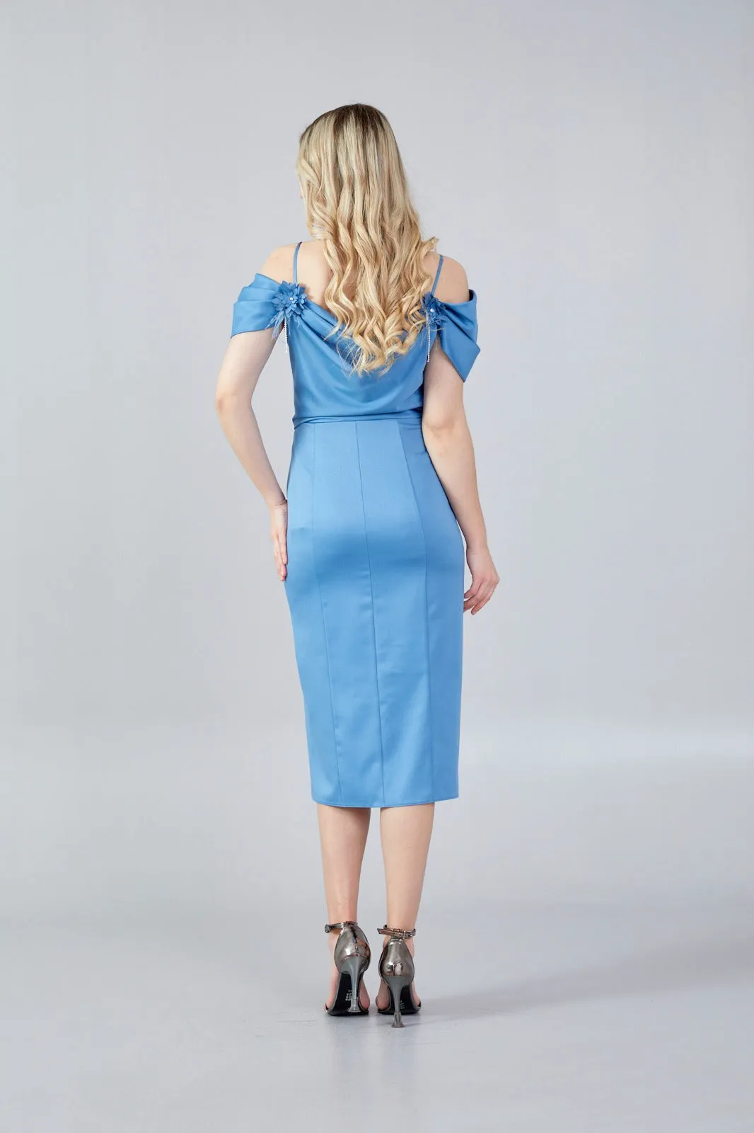 Off Shoulder Midi Dress