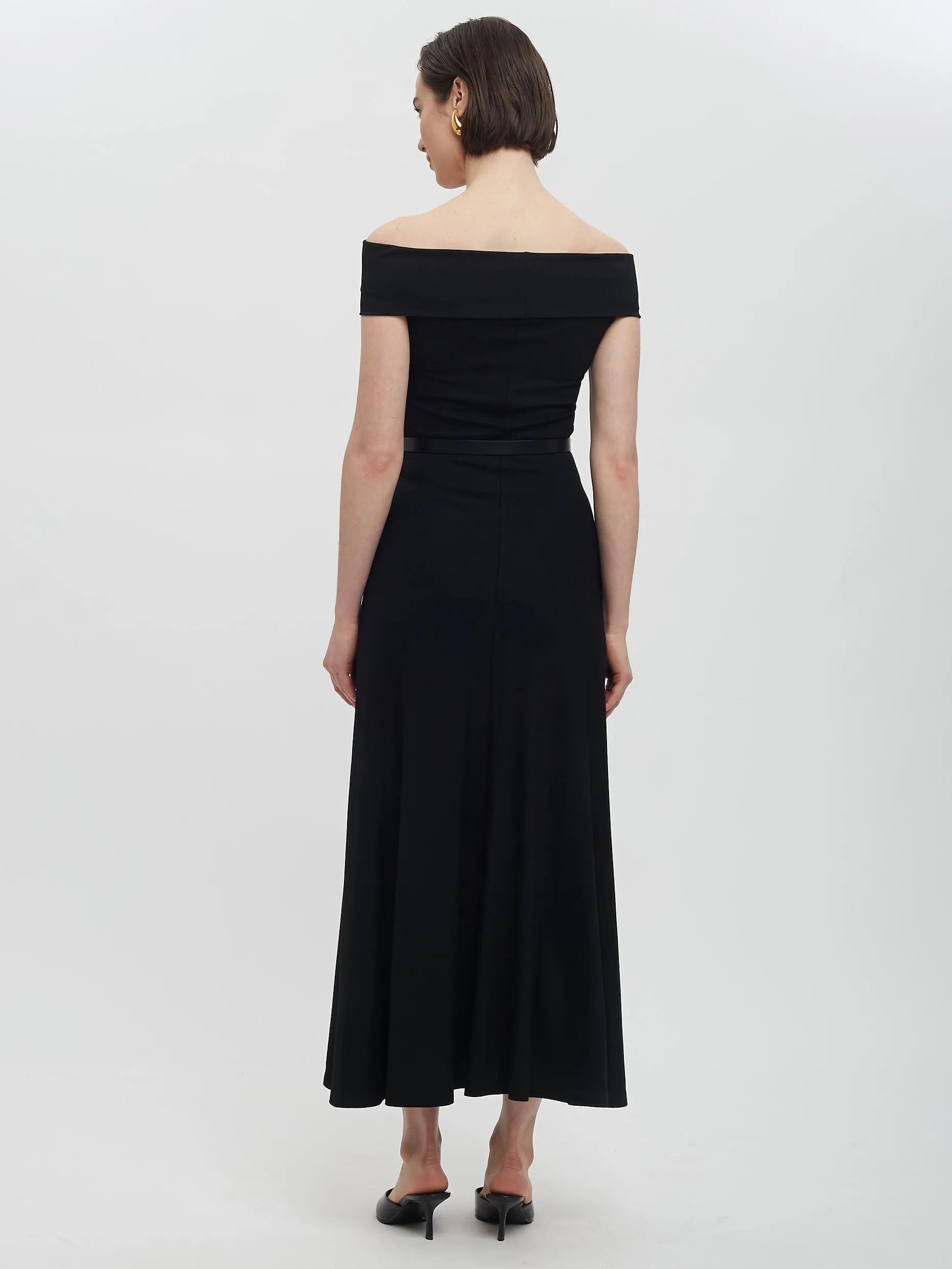 Off Shoulder Midi Dress