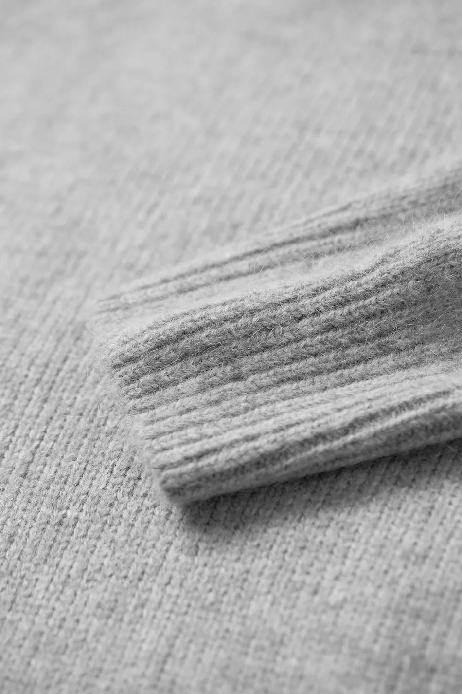 Oversized Half Mock Neck Wool Alpaca Sweater