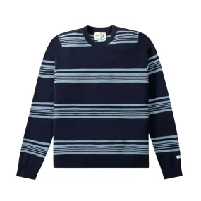 Paper Planes Stripe Crewneck Sweater (Indigo)