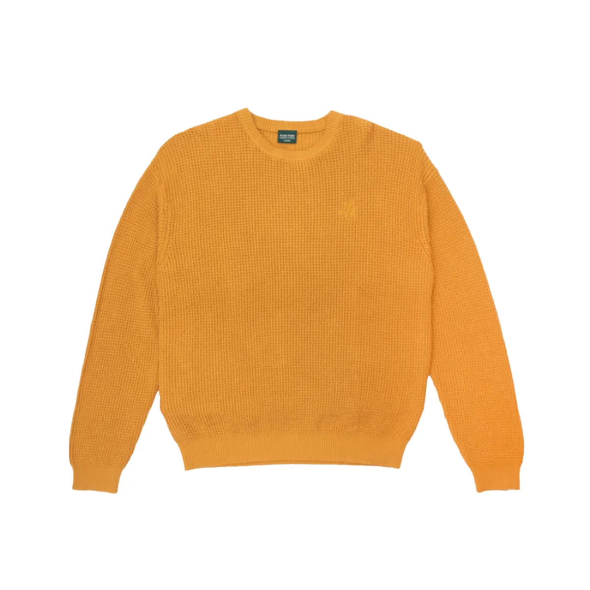 Passport Organic Cotton Waffle Knit Sweater - Marigold