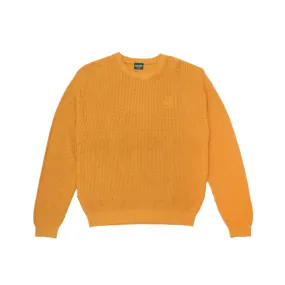 Passport Organic Cotton Waffle Knit Sweater - Marigold