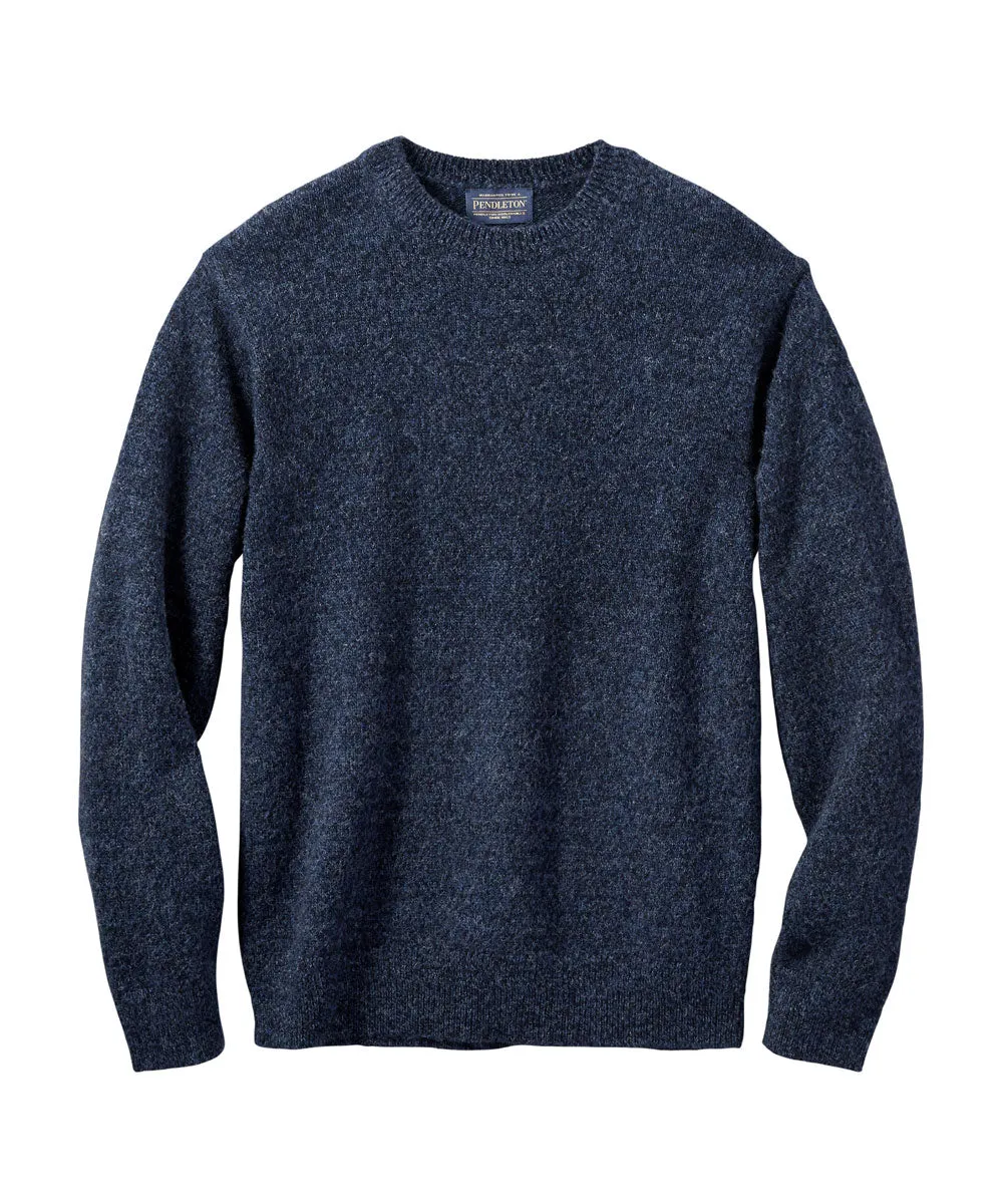 Pendleton Men’s Shetland Sweater - Indigo Heather