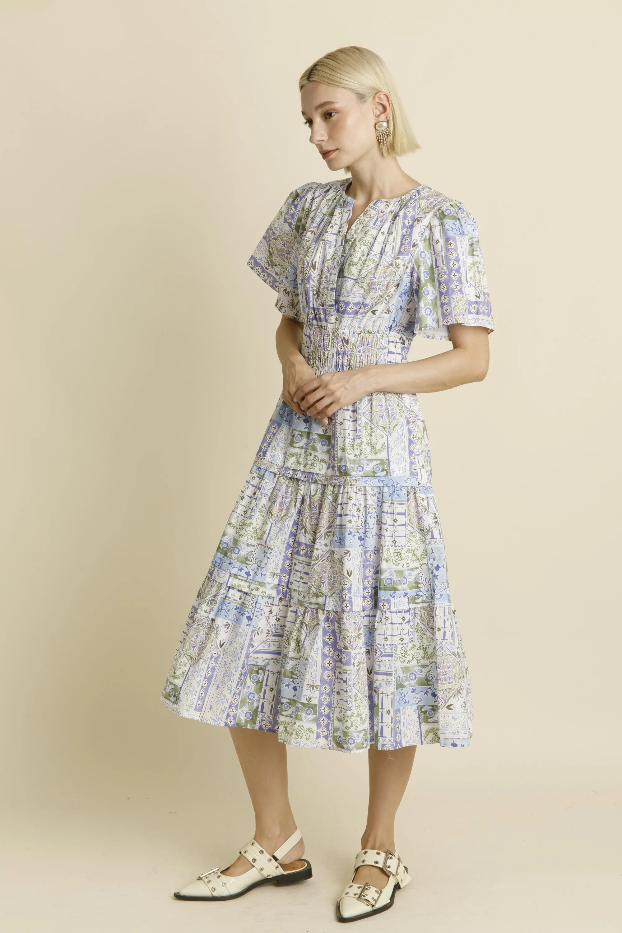 Pintuck Dress