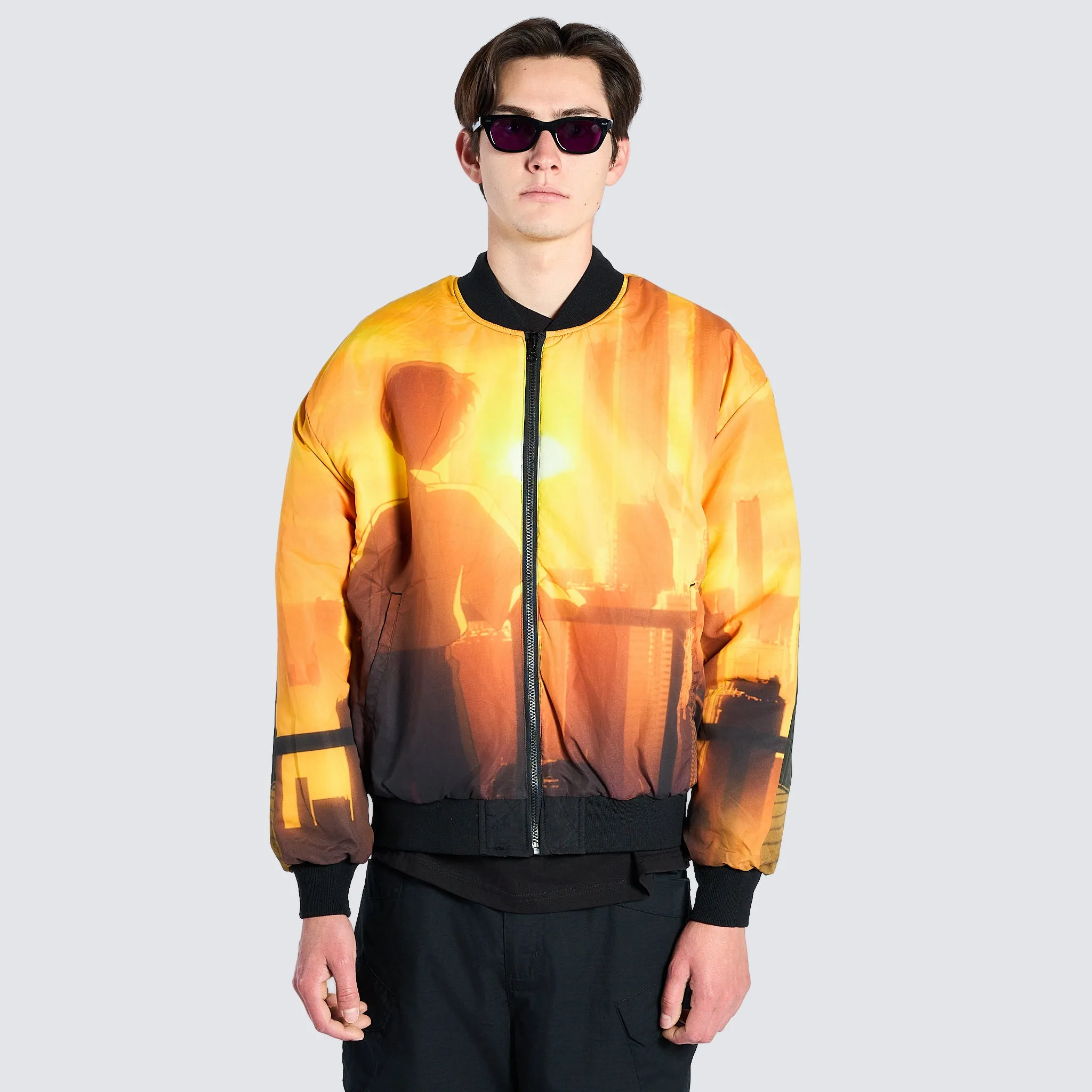Pleasures x Evangelion Mens Humanoid Reversible Bomber