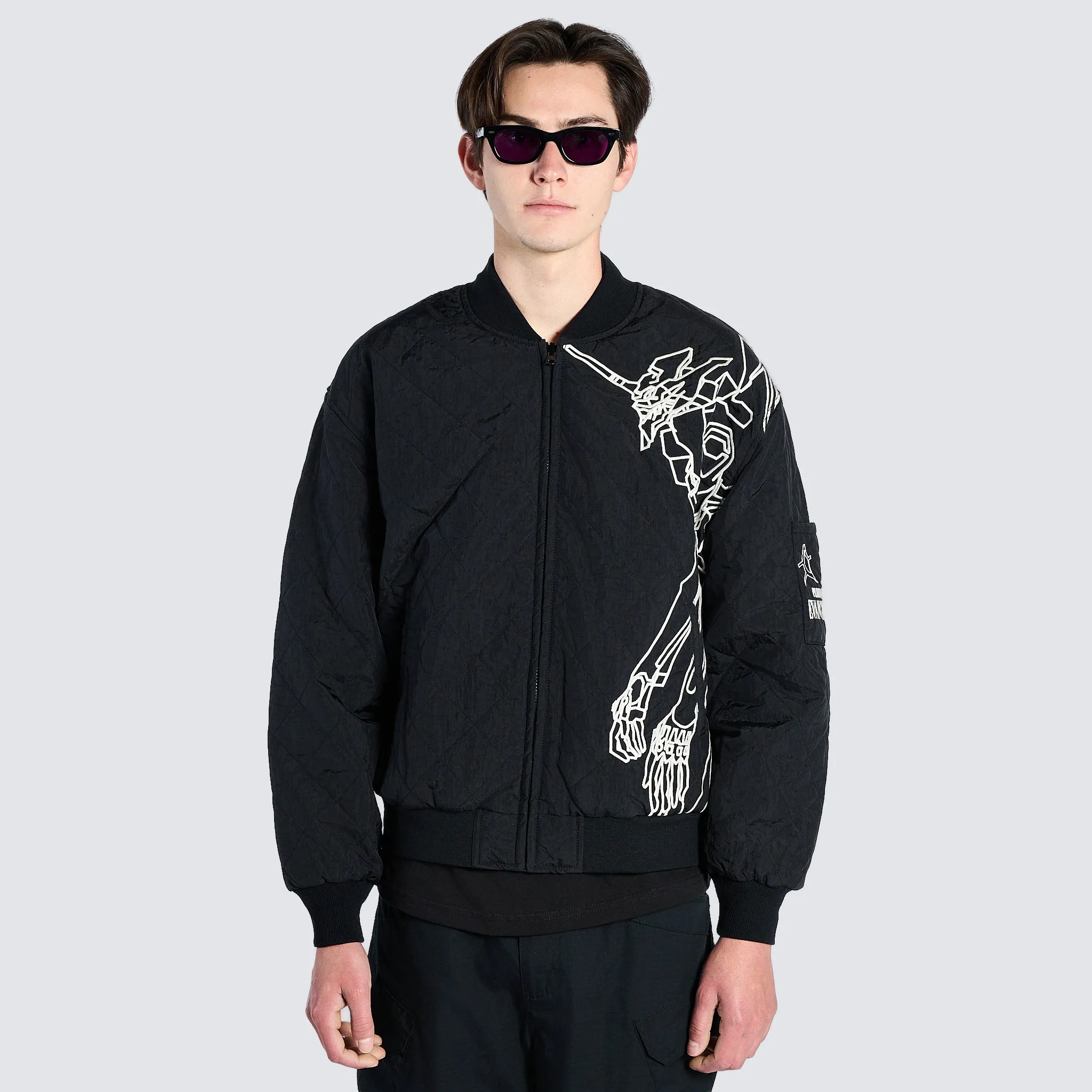 Pleasures x Evangelion Mens Humanoid Reversible Bomber