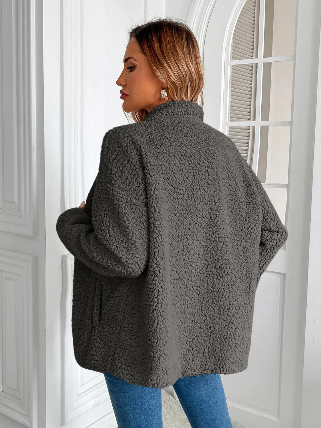 PRE-ORDER: Ivy Lane Zip Up Long Sleeve Fuzzy Jacket