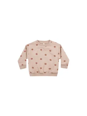 Quincy Mae Blush Daisies Sweat Set