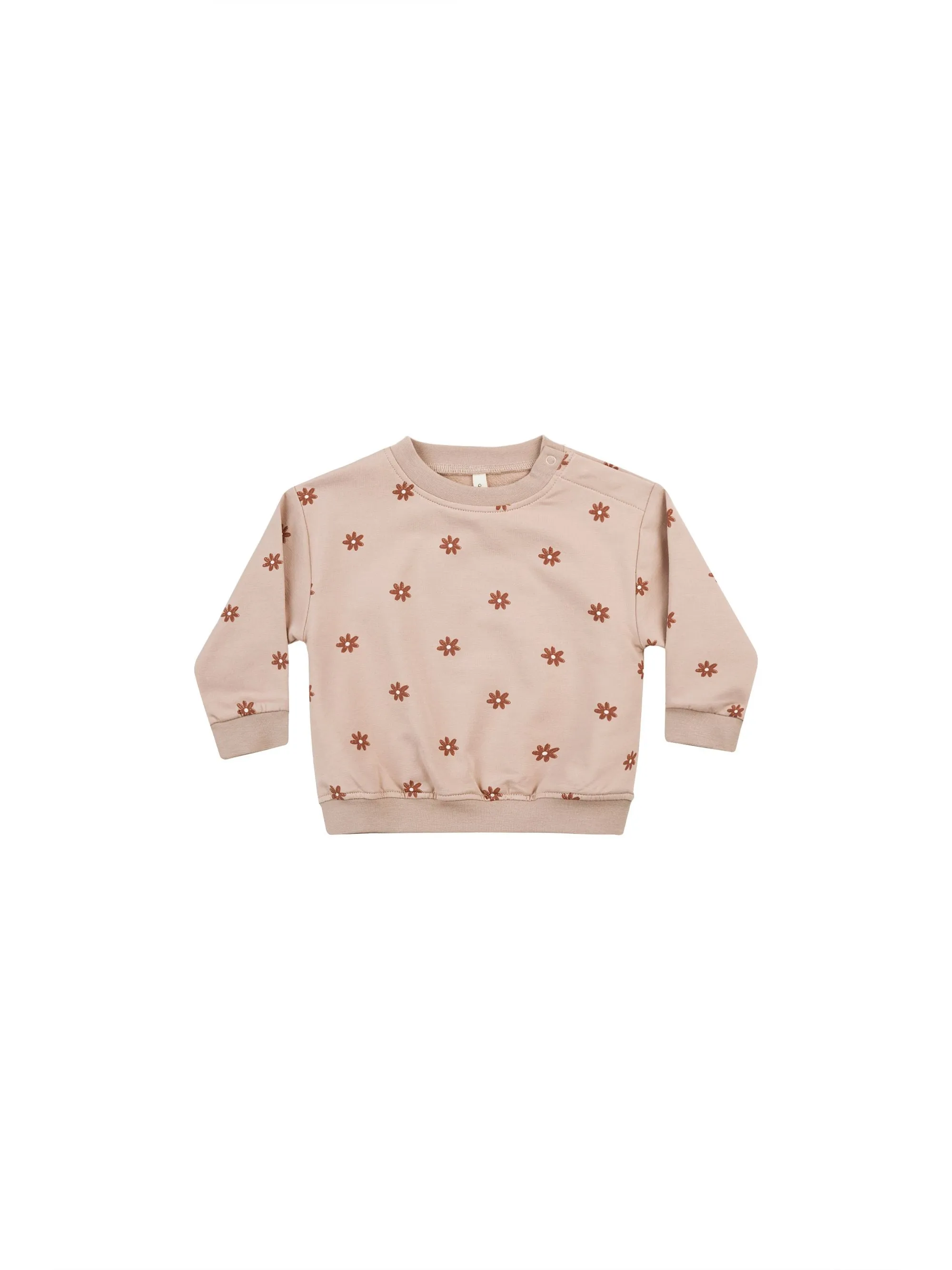 Quincy Mae Blush Daisies Sweat Set