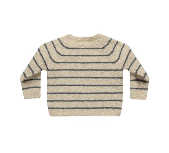 Quincy Mae Knit Set || Indigo Stripe