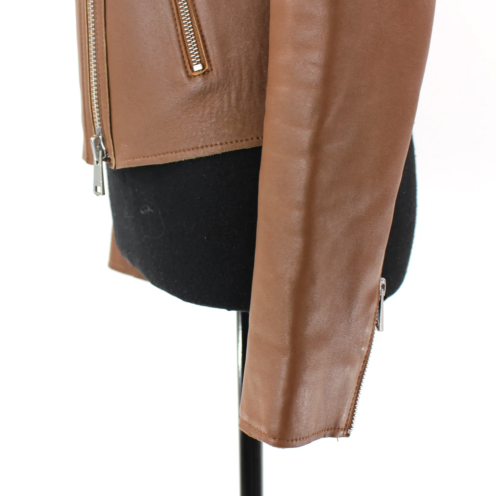 Reiss Camilla Leather Moto Jacket