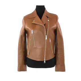 Reiss Camilla Leather Moto Jacket