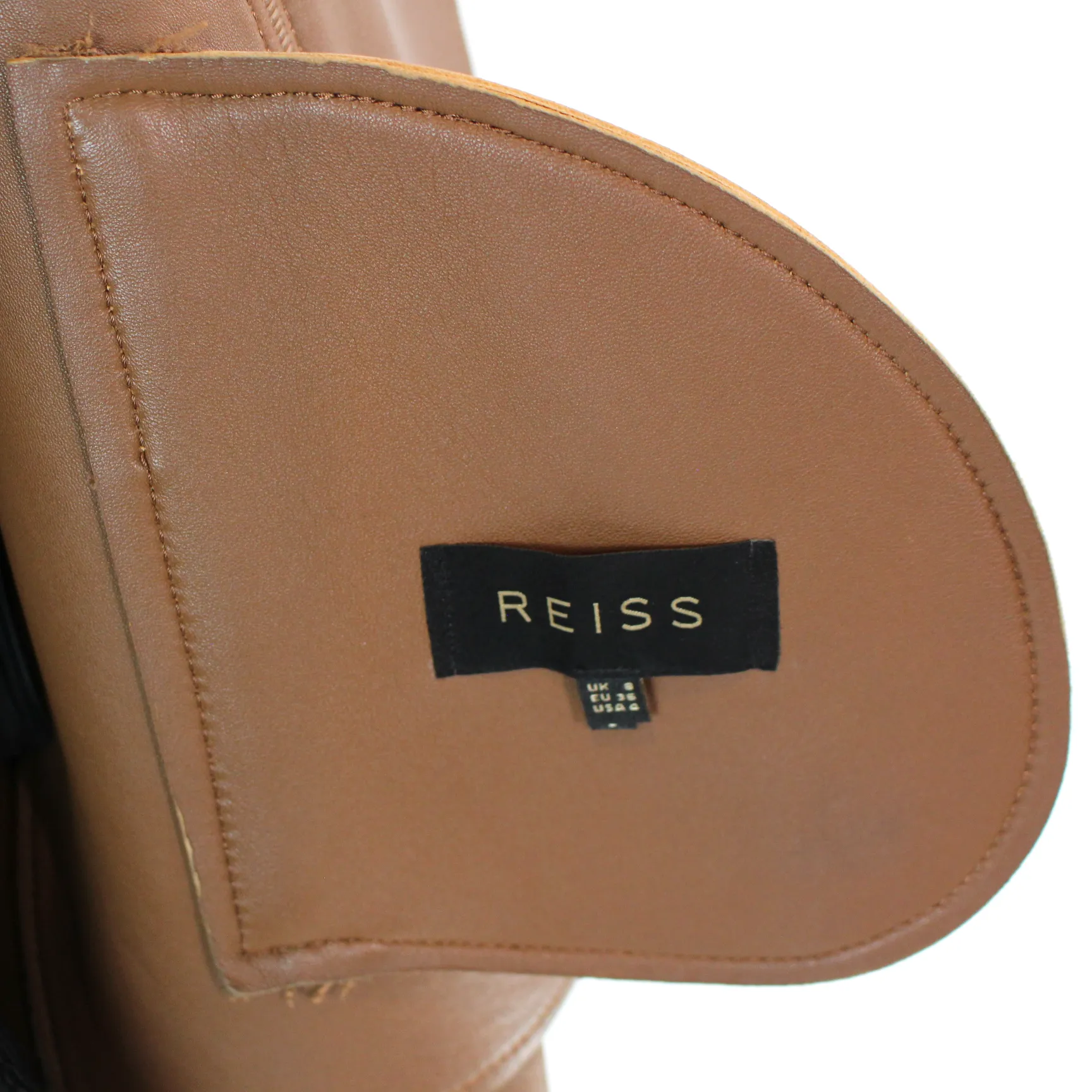 Reiss Camilla Leather Moto Jacket