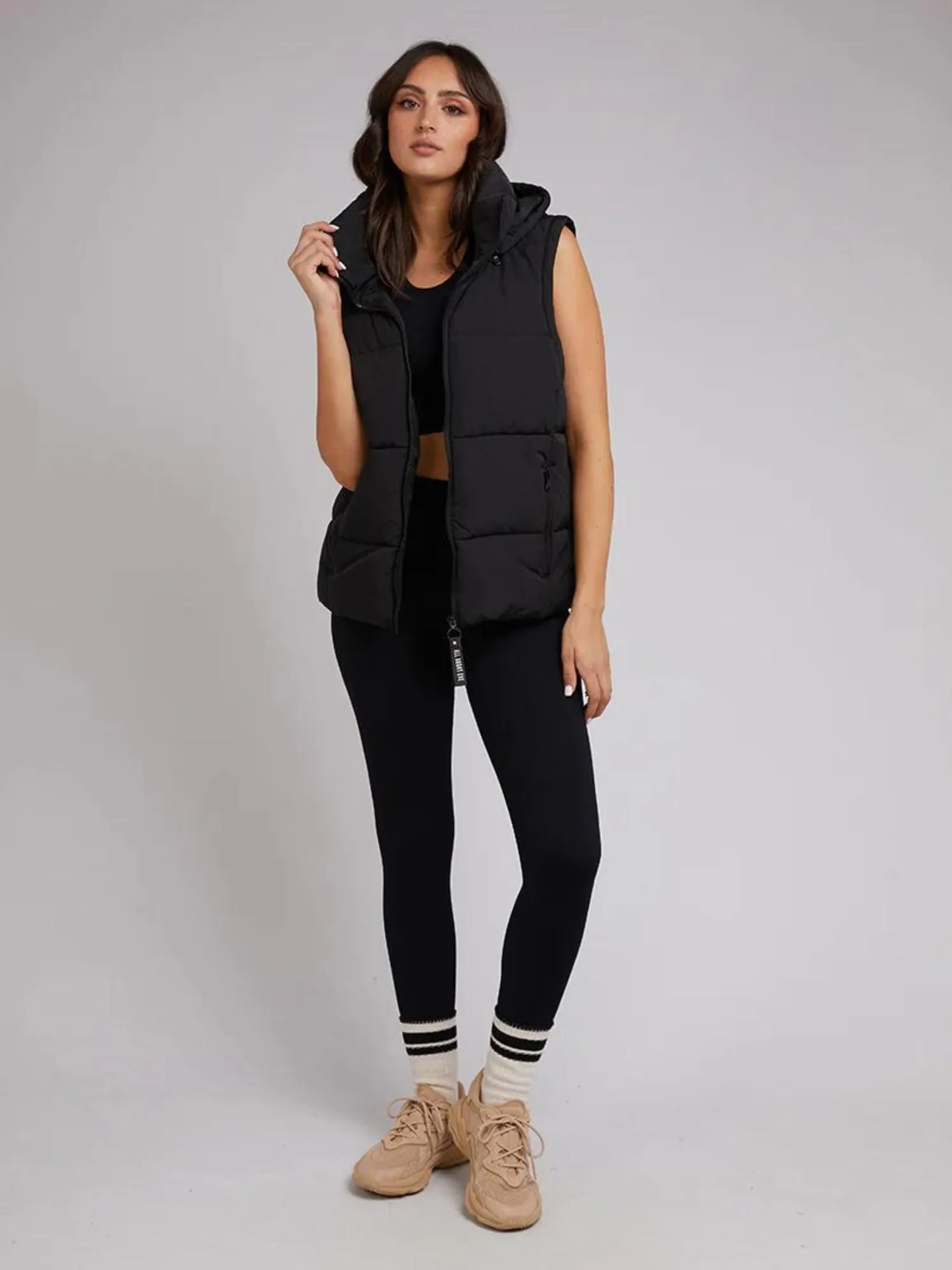 Remi Luxe Puffer Vest | Black