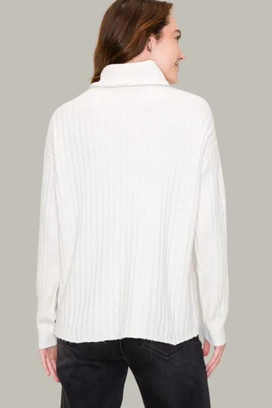 Ribbed Turtleneck Sweater