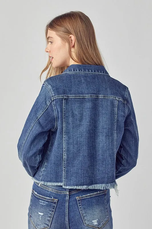 Risen Distressed Vintage Denim Jacket