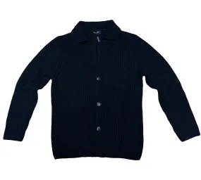 SAND Button Cardigan Navy