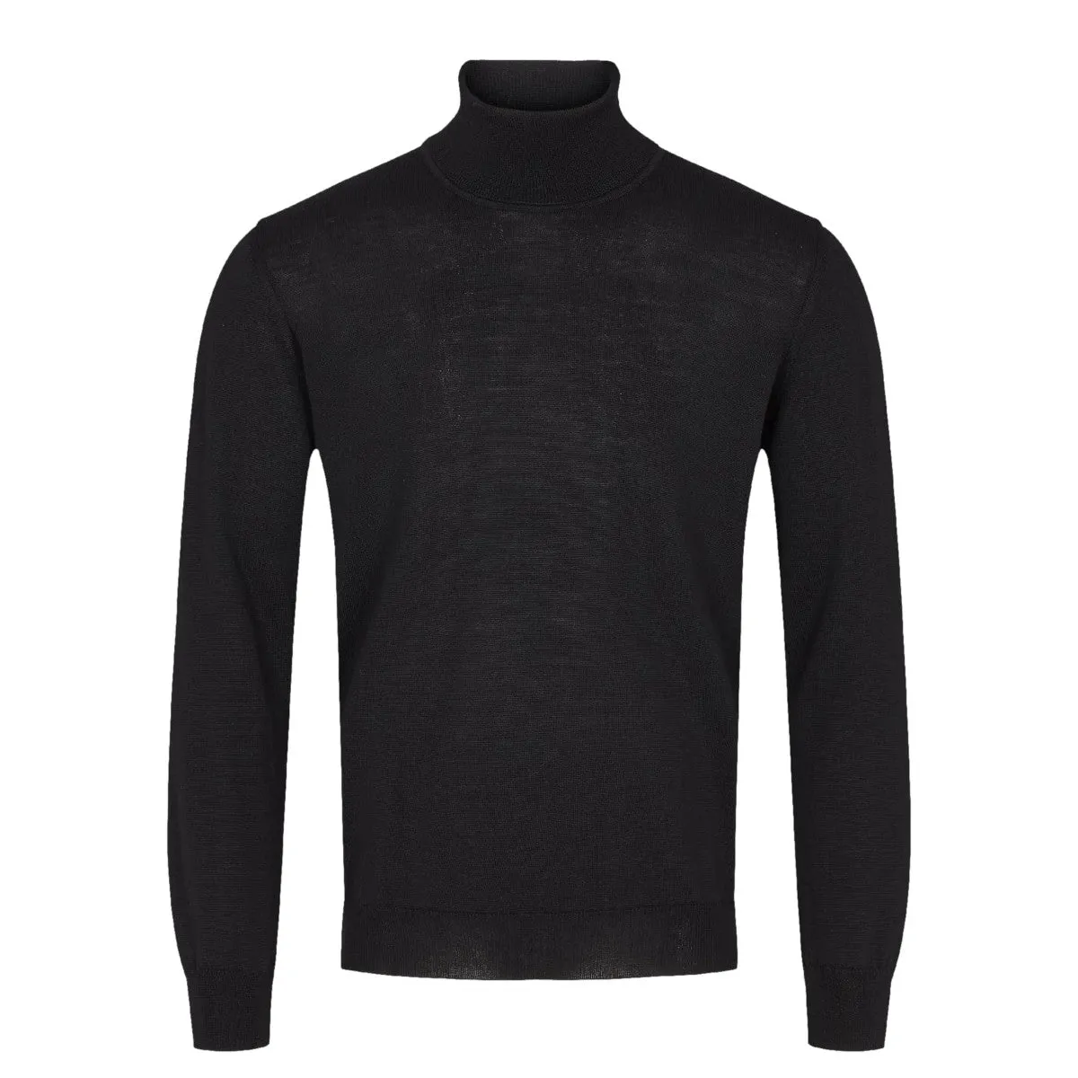 Sand Copenhagen Merino Roll Neck 200 Black