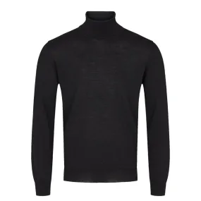 Sand Copenhagen Merino Roll Neck 200 Black