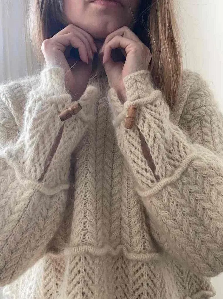 Sarang sweater by Aegyo Knit, No 2   Silk Mohair yarn kit (excl pattern)