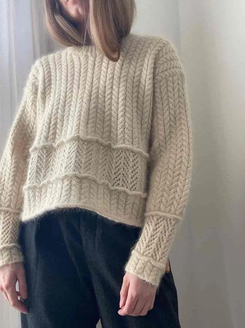 Sarang sweater by Aegyo Knit, No 2   Silk Mohair yarn kit (excl pattern)