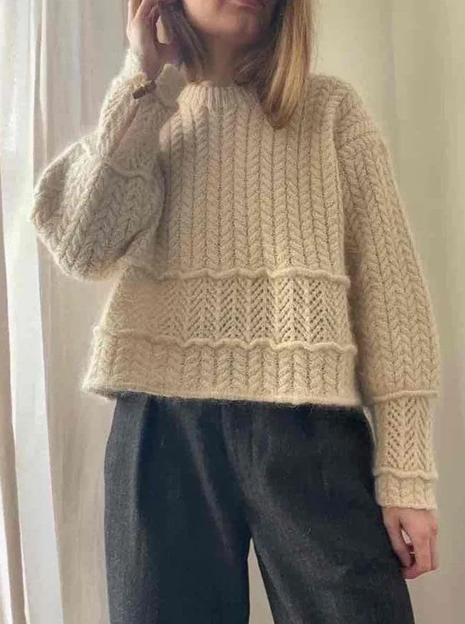 Sarang sweater by Aegyo Knit, No 2   Silk Mohair yarn kit (excl pattern)