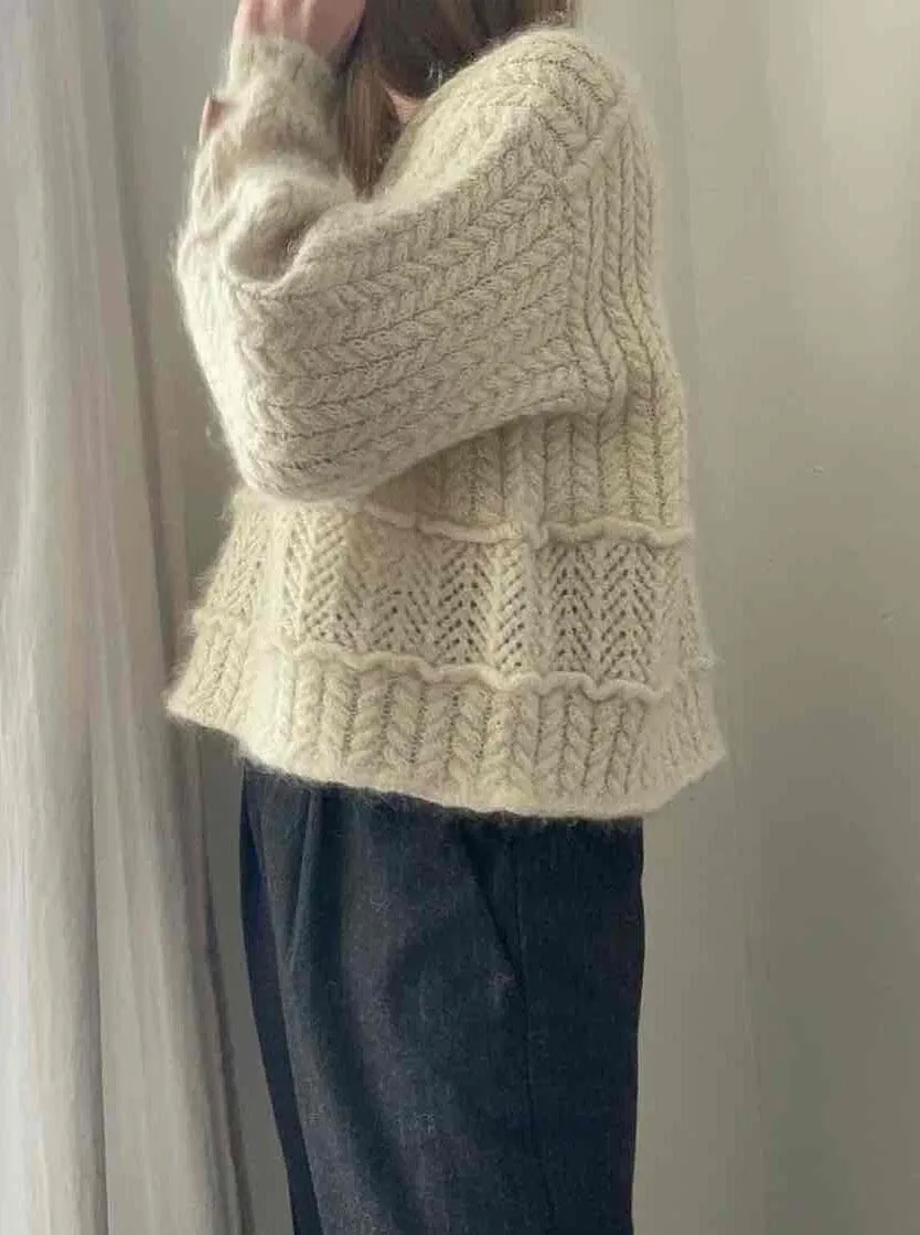 Sarang sweater by Aegyo Knit, No 2   Silk Mohair yarn kit (excl pattern)