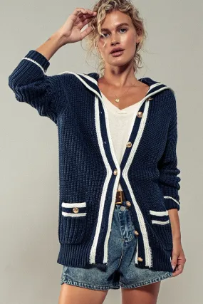 SEASIDE CHIC KNIT CARDIGAN