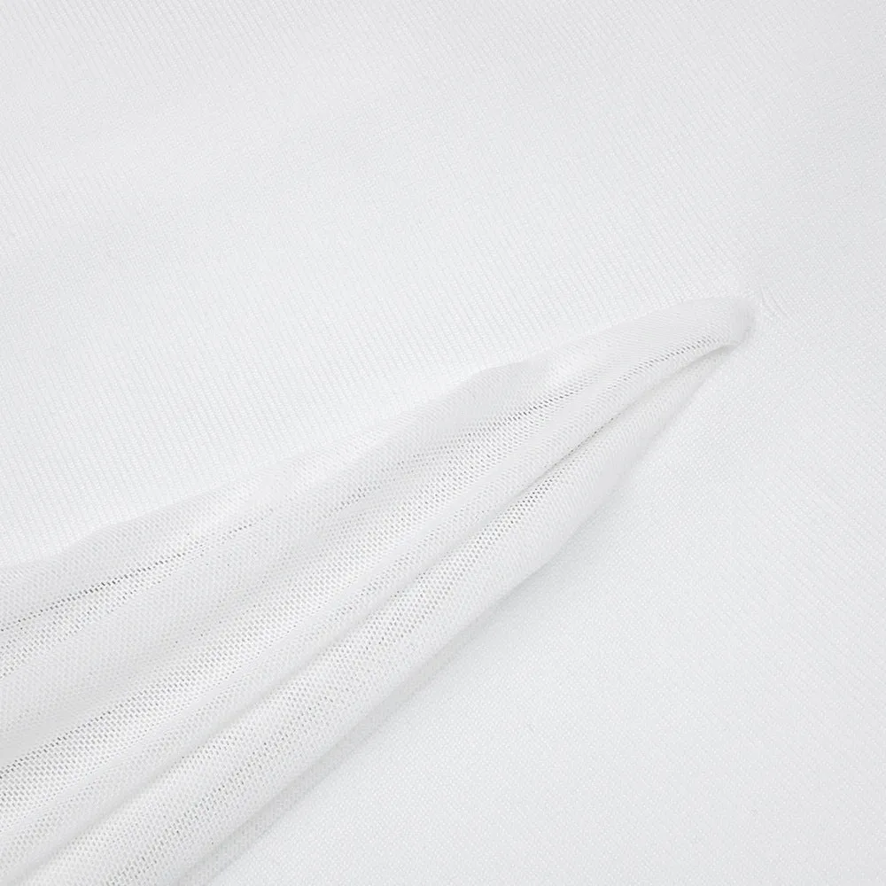 Sexy Slim Tube Top Bandage Mesh Stitching Formal Dress