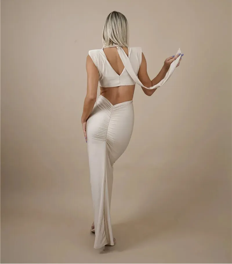 Sexy Turtleneck Solid Sleeveless Bodycon Tank Party Dress