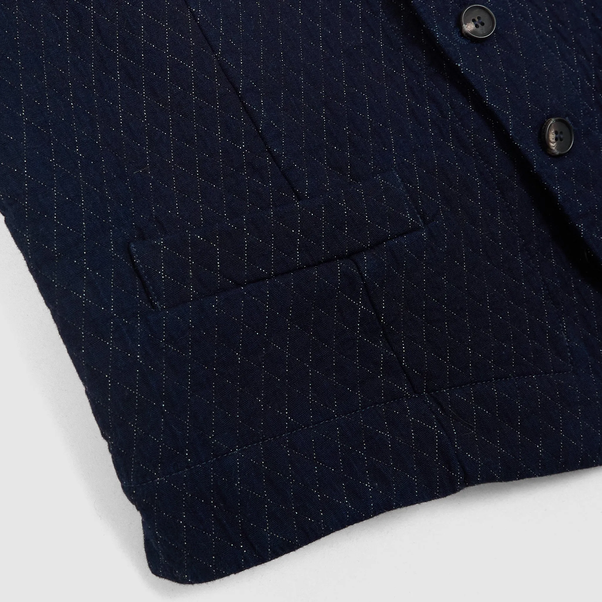 Shockoe Atelier Indigo Dyed Sashiko Vest