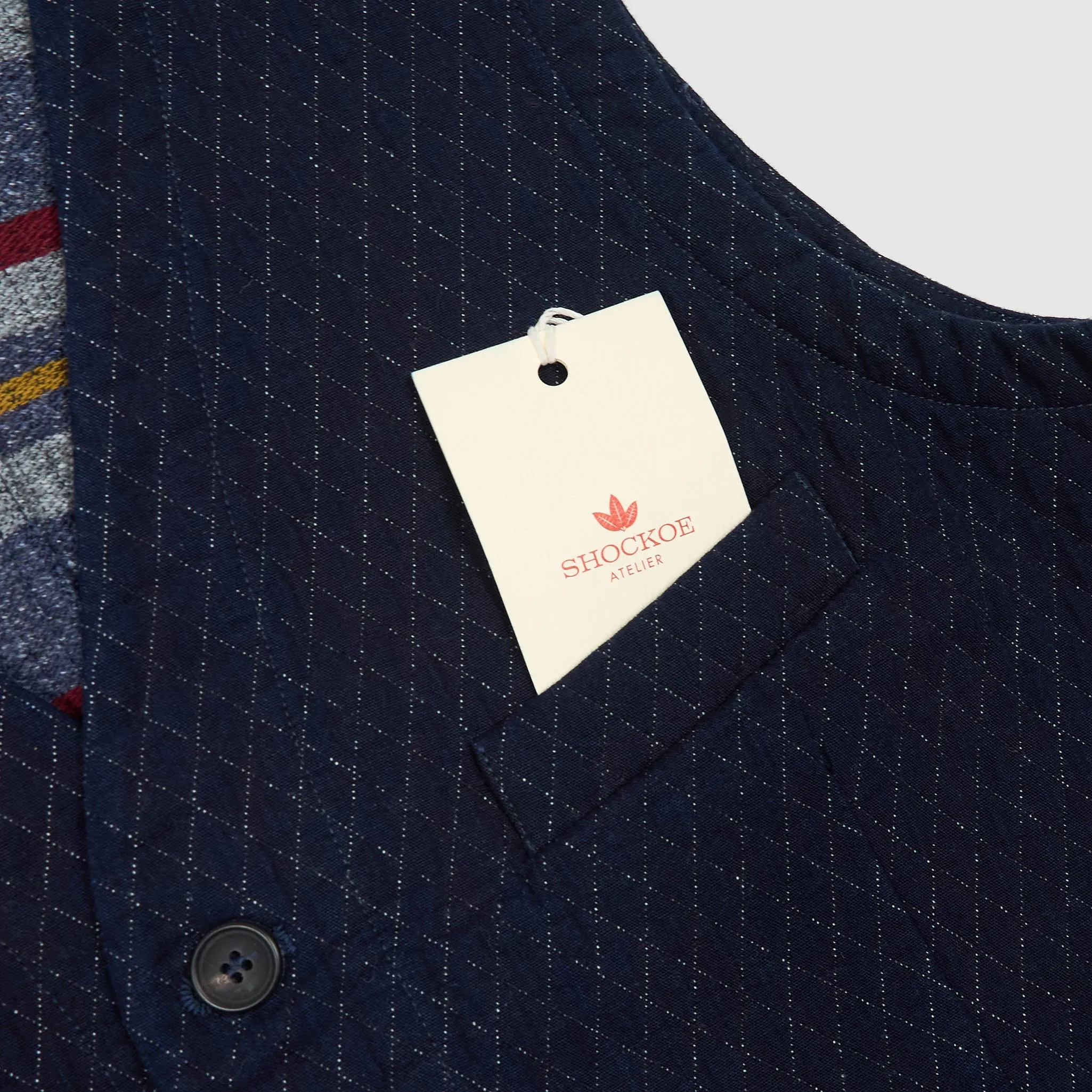 Shockoe Atelier Indigo Dyed Sashiko Vest