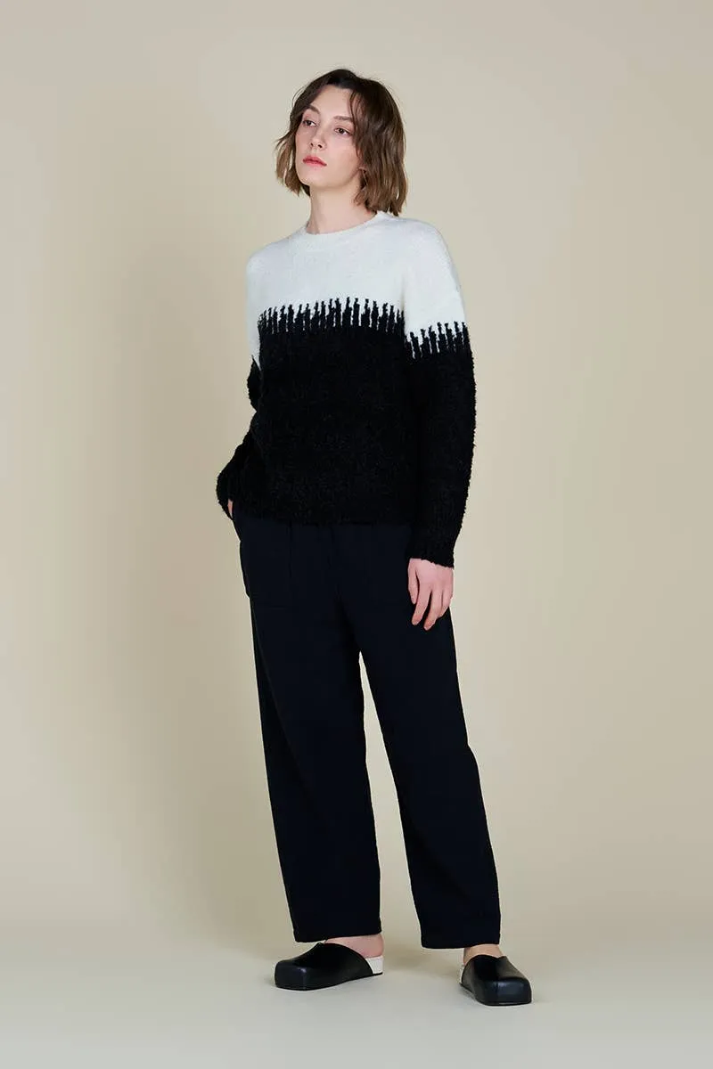 Striking Black and White Sweater