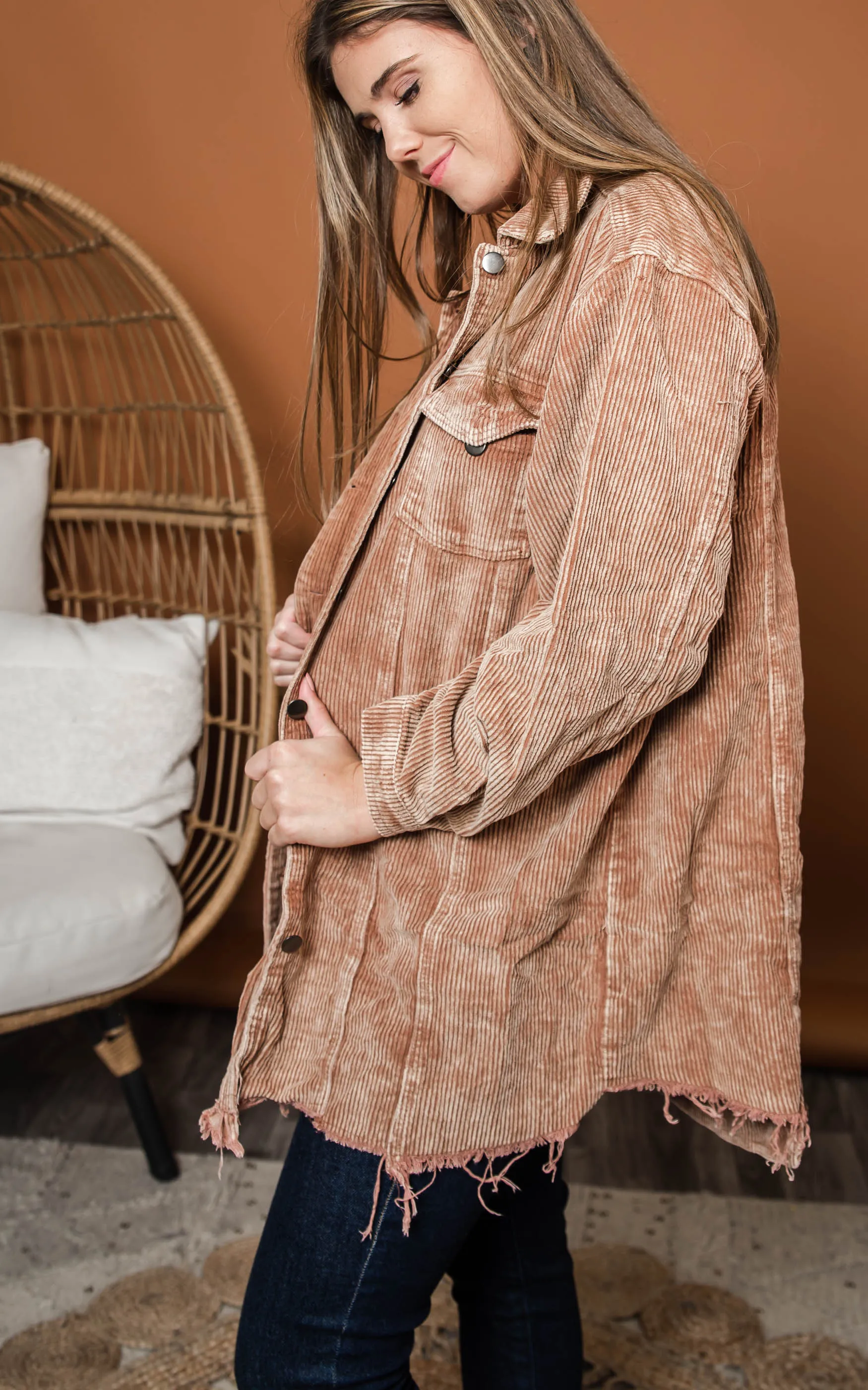 Teddy Bear Brown Corduroy Jacket - POL