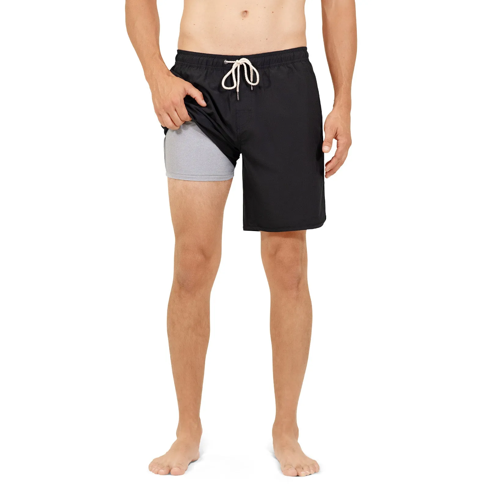 The Beyond 8" Swim Trunks