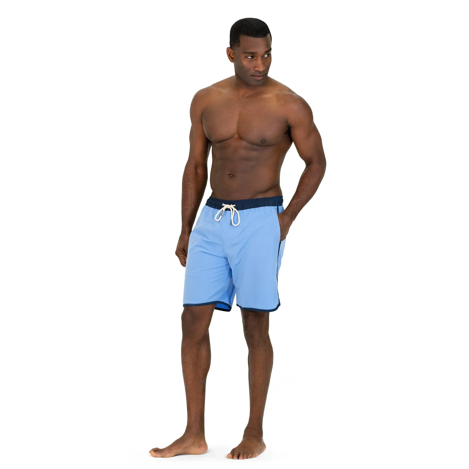 The Beyond 8" Swim Trunks